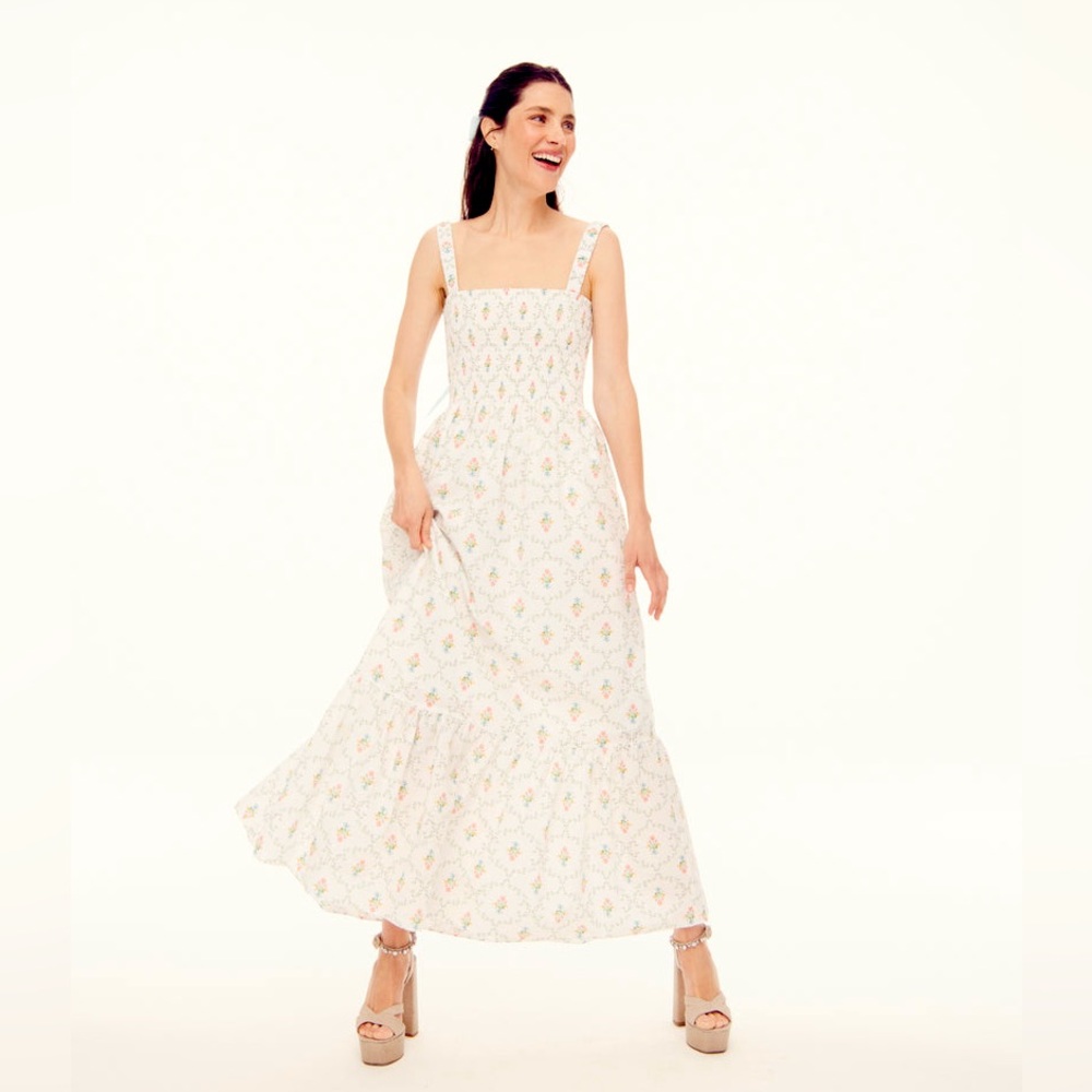 Pastel Trellis Anjuli nap dress XL